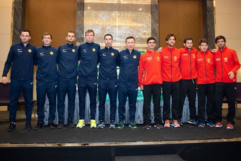 Прошла жеребьевка перед матчем Кубка Дэвиса Казахстан - Португалия