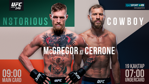 ММА. UFC 246. Конор МАКГРЕГОР  (Ирландия) – Дональд СЕРРОНЕ (США)