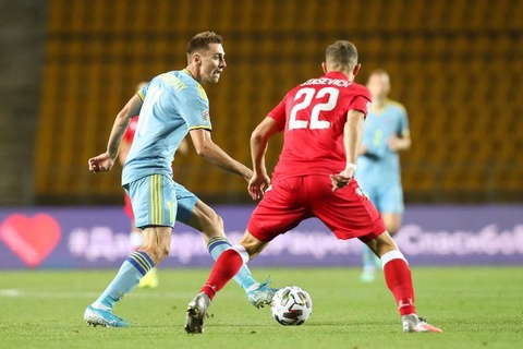 Сборная Казахстана уступила Беларуси в домашнем матче Лиги наций