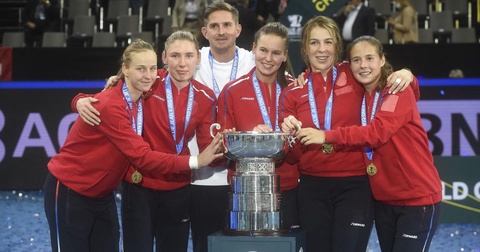 Сборная России чемпионы турнира «Billie Jean King Cup by BNP Paribas 2021»