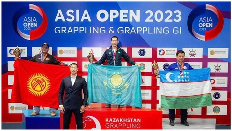 Сборная Казахстана по грэпплингу одержала победу на турнире ASIA OPEN 2023