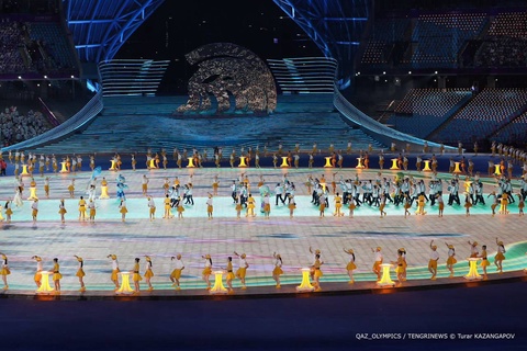 Казахстанская делегация приняла участие в церемонии Азиатских Игр