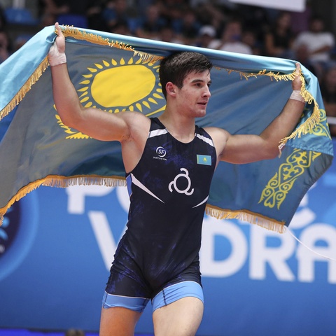 Казахстанский борец Ислам Евлоев стал чемпионом мира по греко-римской борьбе