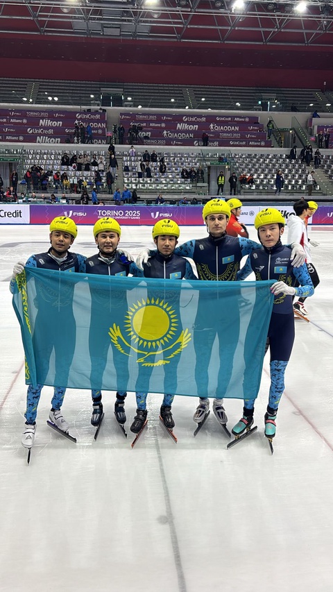 Мужская сборная Казахстана по шорт-треку завоевала бронзовую медаль