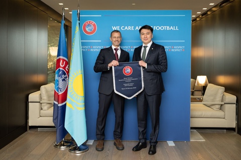 Марат Омаров встретился с президентом УЕФА Александером Чефериным