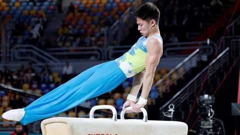 Спортсмен сборной Казахстана Зейнолла Ыдырысов завоевал бронзовую медаль на этапе Кубка мира по спортивной гимнастике в Азербайджане