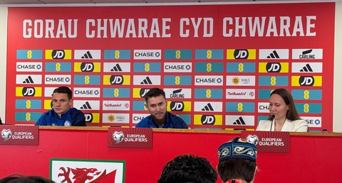 Казахстан провел пресс-конференцию перед матчем отбора ЧМ против Уэльса