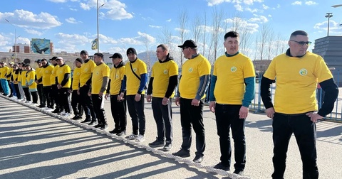 В Уральске был установлен рекорд Казахстана по перетягиванию каната