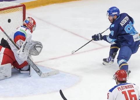 Шайбалы хоккейден Қазақстан ұлттық құрамасы Ресейге есе жіберді