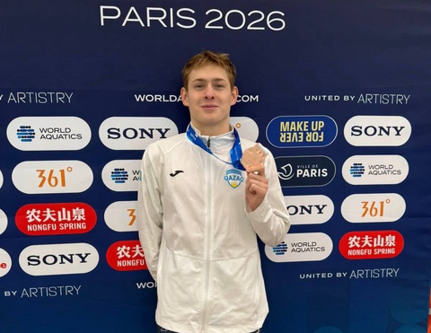 Виктор Друзин көркем жүзуден Париждегі Әлем кубогында қола медаль жеңіп алды