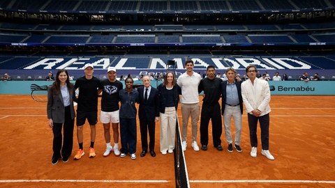 «Реал Мадрид» ойыншылары «Сантьяго Бернабеуде» Надаль мен Синнермен теннис ойнады