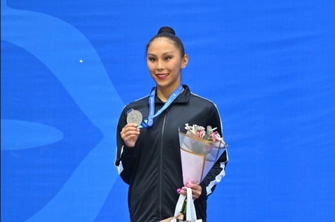 Айбота Ертайкызы стала серебряным призёром чемпионата Азии по художественной гимнастике