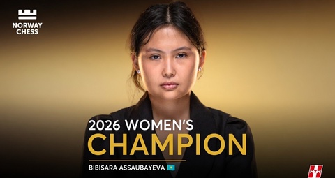 Бибісара Асаубаева Norway Chess Women 2026 турнирінің чемпионы атанды