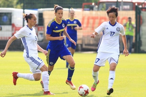 Национальная женская сборная Казахстана одержала выездную победу над сборной Боснии и Герцеговины