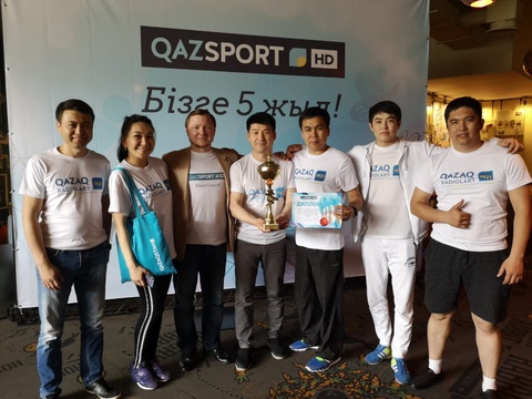 «QAZSPORT» арнасының 5 жылдық мерейтойына орай БАҚ өкілдері арасында боулингтен турнир өтті