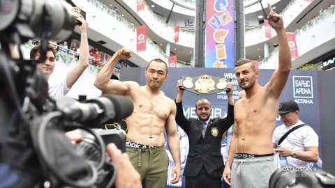 Бүгін Астанада Шүменов пен Алтункая салмақ өлшеу рәсімін өткізді