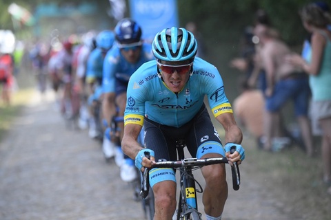 Лидер «Астаны» Якоб Фульсанг  в шаге от тройки лидеров общего зачета