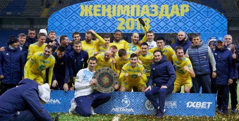 «Астана» пятый раз подряд стал чемпионом Казахстана