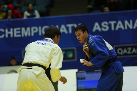 Завершился второй день Чемпионата Казахстана по дзюдо