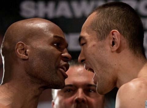 Шүменов пен Хопкинс салмақ өлшеу рәсімінде жанжалдасты (ФОТО, ВИДЕО)