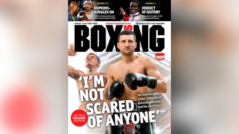 Геннадий Головкин «BoxingNews» журналының мұқабасында
