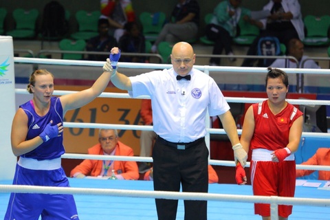 Бокс. Марина Вольнова Азия ойындарының жартылай финалына өтті