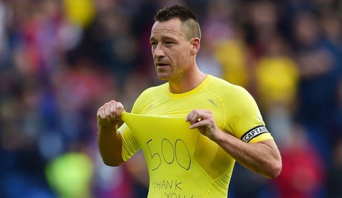 Джон Терри «Челсидің» капитаны ретінде 500 матч өткізді