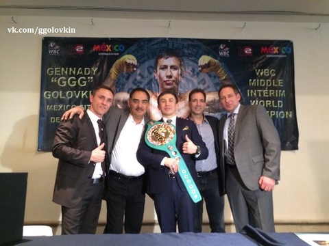 Геннадий Головкин Мексикада баспасөз мәслихатын өткізді (ФОТО)