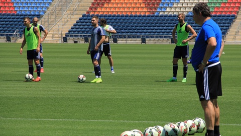 «Ордабасы» футбол клубы Иерусалимде ойын алдындағы жаттығуларын өткізді