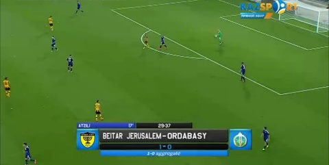  «Ордабасы» - «Бейтар» кездесуінің бірінші таймы аяқталды