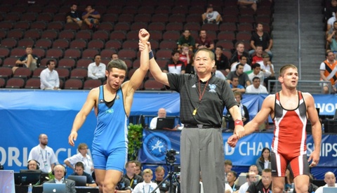 Грек-рим стилінің палуаны Алмат Кебіспаев Әлем чемпионатының қола жүлдегері атанды