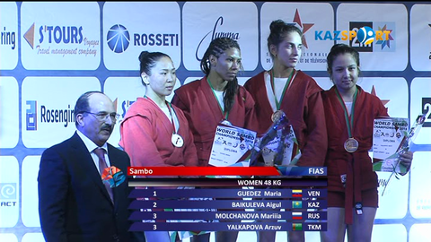 Қазақстандық Айгүл Байкулева самбодан Әлем чмепионатында күміс жүлде иеленді (ВИДЕО)