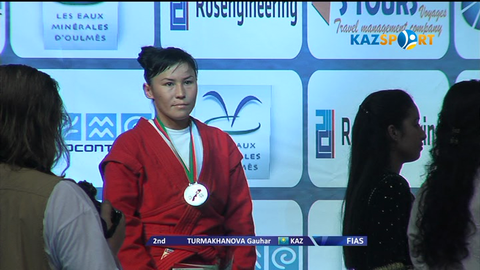 Гауһар Тұрмаханова самбодан Әлем чемпионатында күміс медаль иеленді (ВИДЕО)