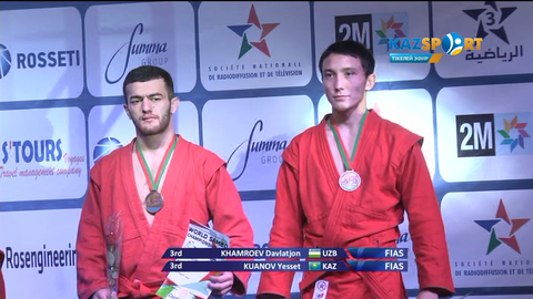 Қазақстандық самбошылар Есет Қуанов пен Ділдәш Күрішбаева Әлем чемпионатында қола медаль иеленді