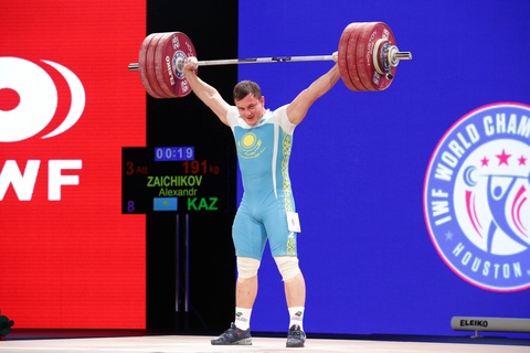 Ауыр атлетика. ӘЧ-2015. Александр Зайчиков алтын медаль алды