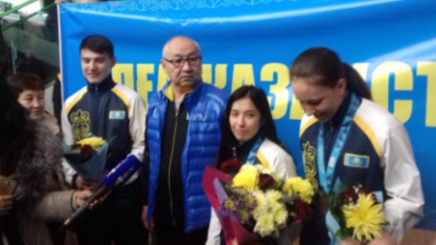 Жасөспірімдер арасында өткен қысқы Олимпиада ойындарына қатысқан спортшыларымыз елге оралды