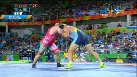 Қазақстандық палуан Дәулет Шабанбай Беларусь өкілі Ибрагим Саидовқа есе жіберді (ВИДЕО)