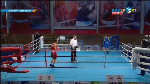 Бокстан Қазақстан чемпионаты: Нұрсұлтан Қосшығұлов (56 кг) ел біріншілігіндегі алғашқы жекпе-жегін жеңіспен аяқтады (ВИДЕО)