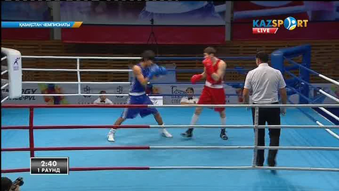 Бокстан Қазақстан чемпионаты: Алмас Тілеубергенов (75 кг) келесі айналымға өтті (ВИДЕО)