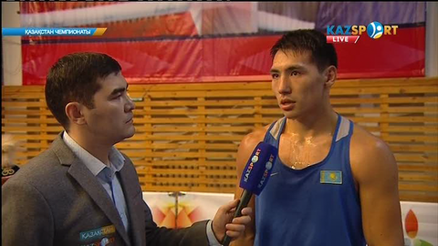 Боксшы Жәнібек Әлімханұлы: Кәсіпқой боксқа ауысу мәселесі ел біріншілігінен кейін белгілі болады (ВИДЕО)