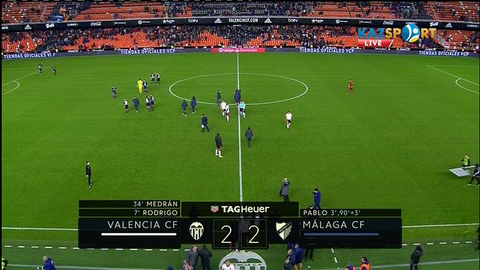 «Валенсия» - «Малага» кездесуіне видеошолу (ВИДЕО)