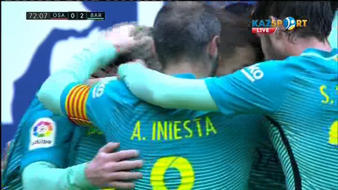 «Осасуна» - «Барселона»: Лионель Мессидің голы - 0:2 (ВИДЕО)