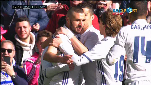 «Реал Мадрид» - «Гранада»: Исконың голы - 1:0 (ВИДЕО)