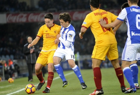 «Реал Сосьедад» - «Севилья» кездесуіне видеошолу (ВИДЕО)