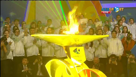 XXVIII Дүниежүзілік қысқы Универсиада Алауының жағылу салтанаты (ВИДЕО)
