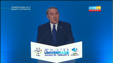 ҚР Президенті Нұрсұлтан Назарбаев: Әлем көз тіккен айтулы спорт мерекесі құтты болсын! (ВИДЕО)