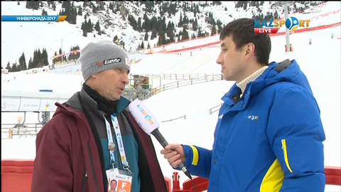 Сноубордтан ҚР бас бапкері Леонид Димаков: Біздің спортшылардың бүгінгі өнер көрсетулеріне көңілім толады (ВИДЕО)