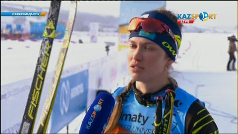 Шаңғышы Анна Стоян: Қазақстан қоржынына қола медаль қосқаныма қуаныштымын (ВИДЕО)
