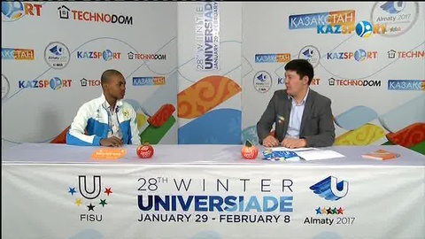 «Универсиада алауы аясында». Дарсиль Эссамамбо