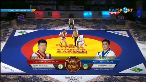 Қазақстан Барысы-2017. Әділет Нұрпейісов алғашқы белдесуінде жарыс жолын аяқтады (ВИДЕО)